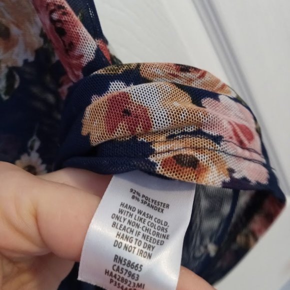 Halogen Mesh Floral Shirt - Picture 4 of 4